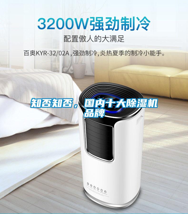 知否知否，國內(nèi)十大除濕機(jī)品牌