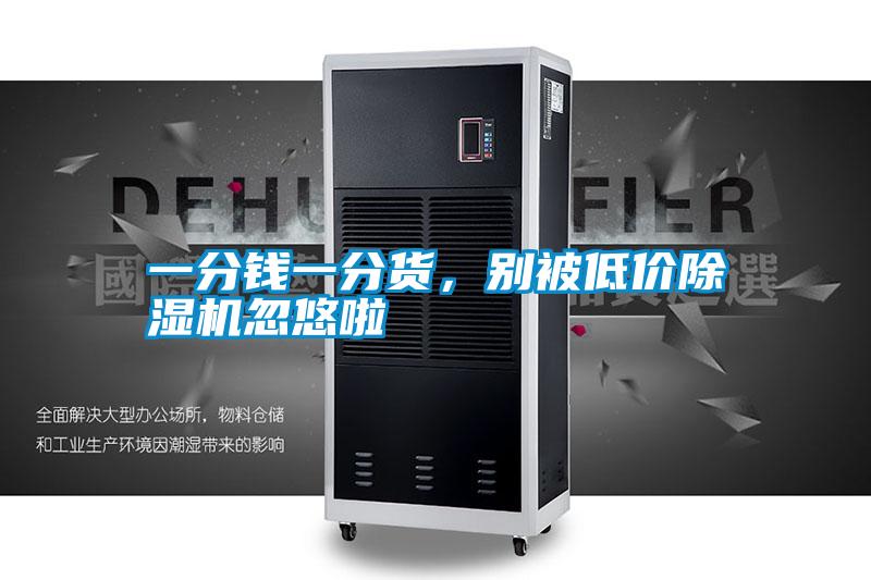 一分錢一分貨，別被低價除濕機忽悠啦