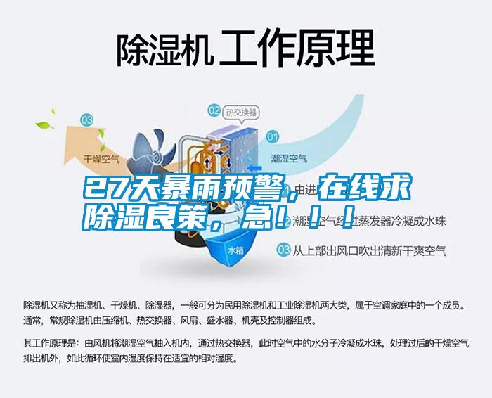 27天暴雨預(yù)警，在線求除濕良策，急?。?！