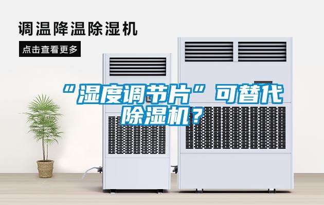 “濕度調(diào)節(jié)片”可替代除濕機(jī)？