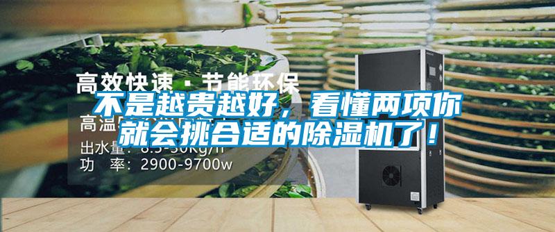 不是越貴越好，看懂兩項(xiàng)你就會挑合適的除濕機(jī)了！