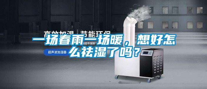 一場春雨一場暖，想好怎么祛濕了嗎？