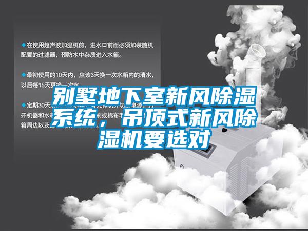 別墅地下室新風除濕系統(tǒng)，吊頂式新風除濕機要選對