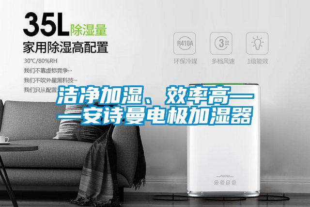 潔凈加濕、效率高——安詩曼電極加濕器