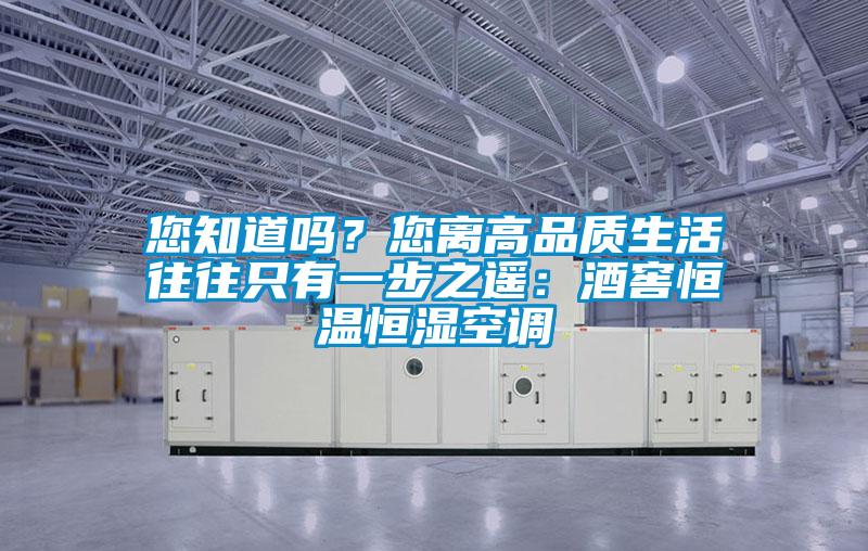 您知道嗎？您離高品質(zhì)生活往往只有一步之遙：酒窖恒溫恒濕空調(diào)