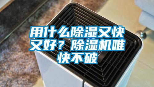 用什么除濕又快又好？除濕機唯快不破