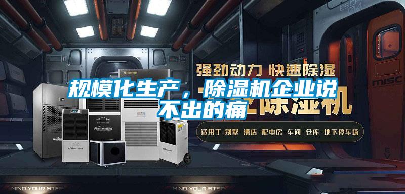 規(guī)?；a(chǎn)，除濕機企業(yè)說不出的痛