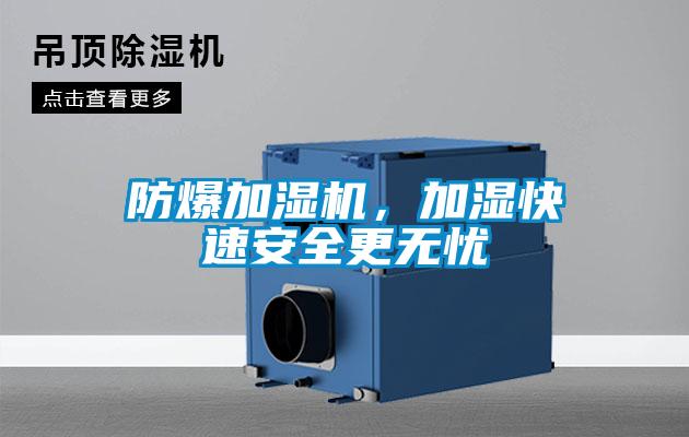 防爆加濕機(jī)，加濕快速安全更無(wú)憂