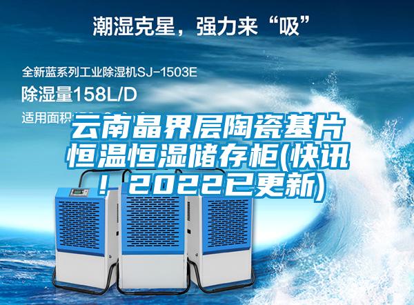 云南晶界層陶瓷基片恒溫恒濕儲存柜(快訊！2022已更新)