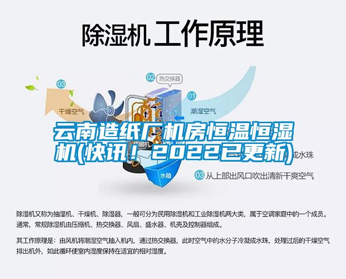 云南造紙廠機房恒溫恒濕機(快訊！2022已更新)