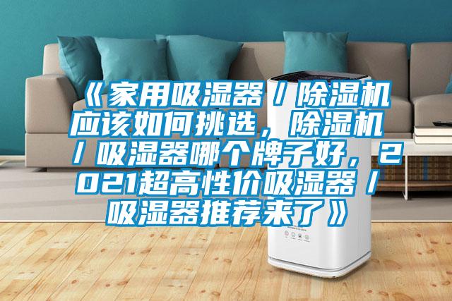 《家用吸濕器／除濕機應(yīng)該如何挑選，除濕機／吸濕器哪個牌子好，2021超高性價吸濕器／吸濕器推薦來了》
