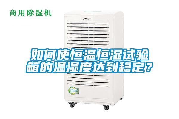 如何使恒溫恒濕試驗箱的溫濕度達(dá)到穩(wěn)定？