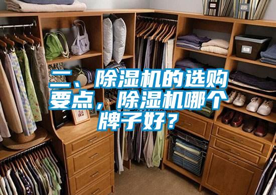 二、除濕機的選購要點，除濕機哪個牌子好？
