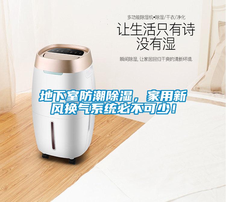 地下室防潮除濕，家用新風(fēng)換氣系統(tǒng)必不可少！