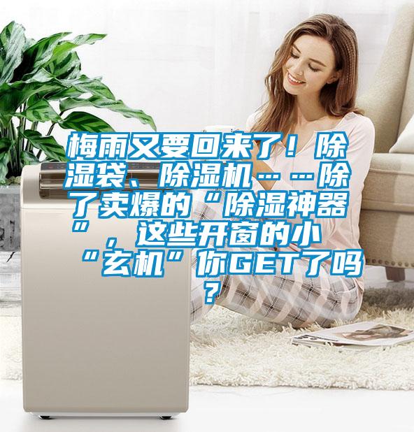 梅雨又要回來了！除濕袋、除濕機……除了賣爆的“除濕神器”，這些開窗的小“玄機”你GET了嗎？