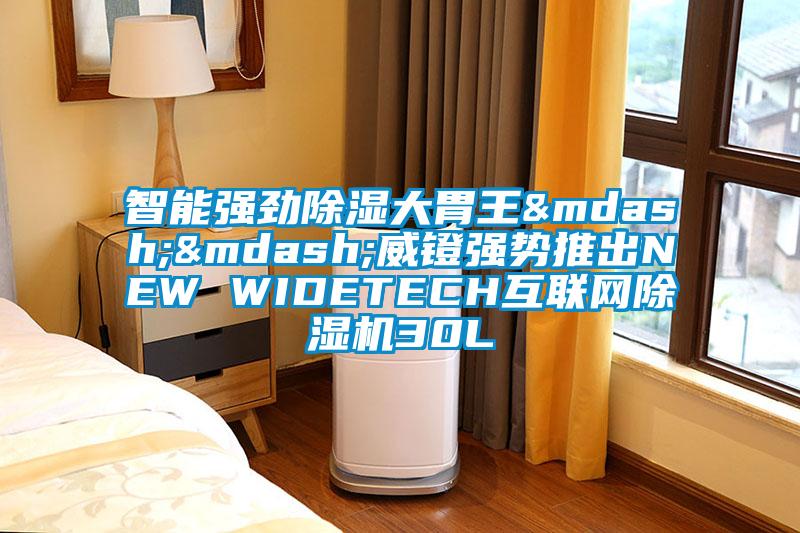 智能強勁除濕大胃王——威鐙強勢推出NEW WIDETECH互聯(lián)網(wǎng)除濕機30L