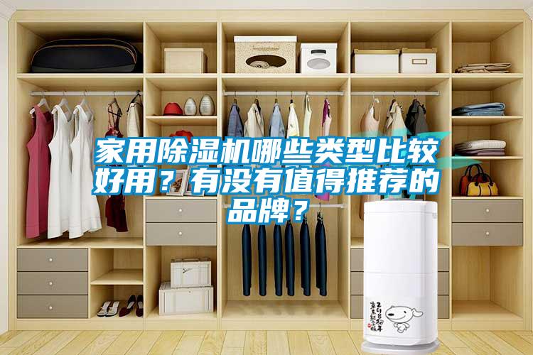家用除濕機哪些類型比較好用？有沒有值得推薦的品牌？