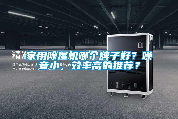 家用除濕機哪個牌子好？噪音小，效率高的推薦？