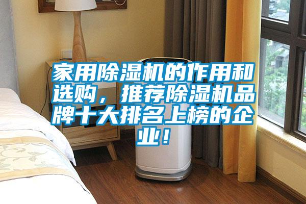 家用除濕機的作用和選購，推薦除濕機品牌十大排名上榜的企業(yè)！