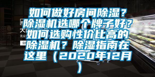 如何做好房間除濕？除濕機(jī)選哪個(gè)牌子好？如何選購(gòu)性?xún)r(jià)比高的除濕機(jī)？除濕指南在這里（2020年12月）