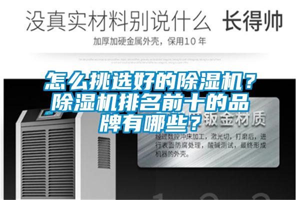 怎么挑選好的除濕機？除濕機排名前十的品牌有哪些？