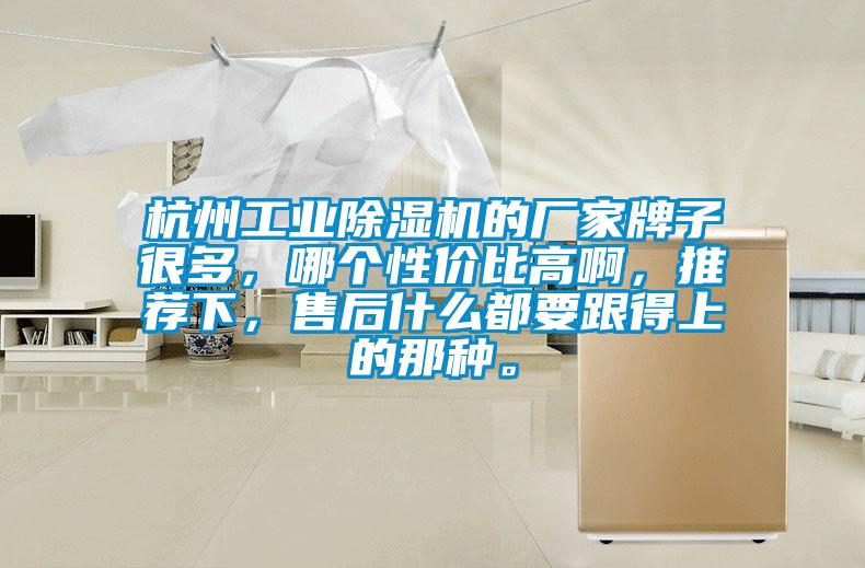 杭州工業(yè)除濕機的廠家牌子很多，哪個性價比高啊，推薦下，售后什么都要跟得上的那種。
