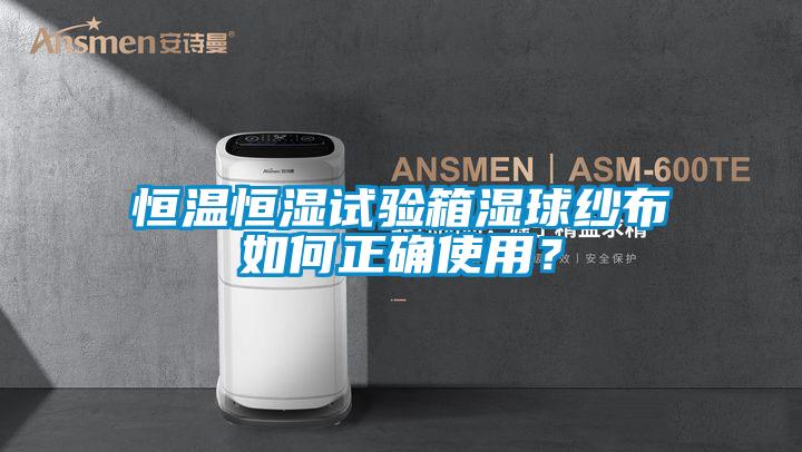 恒溫恒濕試驗箱濕球紗布如何正確使用？