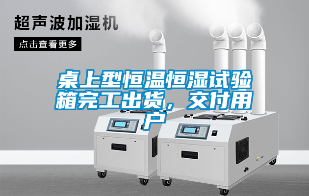 桌上型恒溫恒濕試驗箱完工出貨，交付用戶