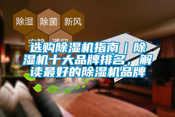 選購除濕機(jī)指南｜除濕機(jī)十大品牌排名，解讀最好的除濕機(jī)品牌