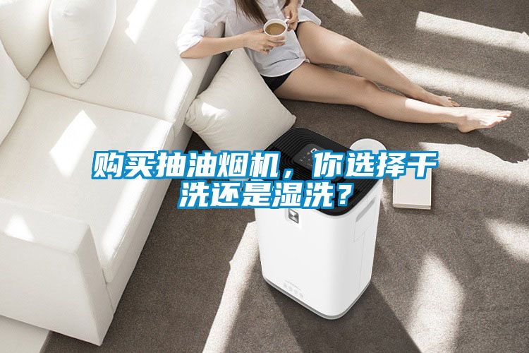 購買抽油煙機(jī)，你選擇干洗還是濕洗？
