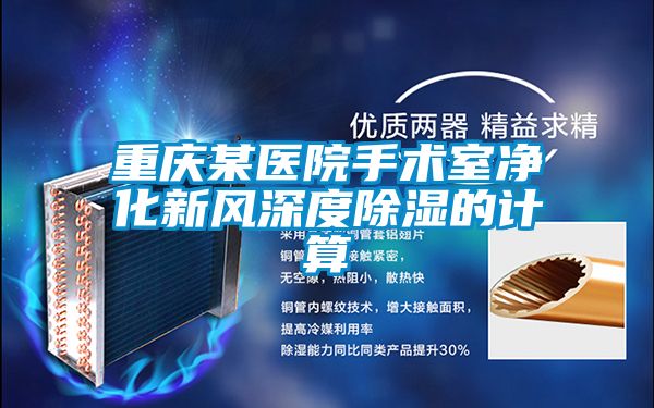重慶某醫(yī)院手術室凈化新風深度除濕的計算