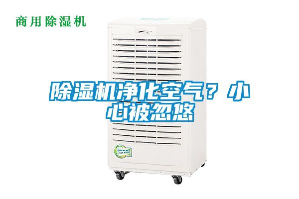 除濕機(jī)凈化空氣？小心被忽悠